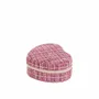 Gifts - Heart-shaped jewelry box with a pink tweed pattern - LAVAL 1878