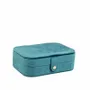 Gifts - Rectangular jewelry box lined with duck blue synthetic velvet and mirror - LAVAL 1878