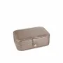 Gifts - Rectangular jewelry box covered in taupe iridescent grained cowhide leather - LAVAL 1878