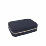 Gifts - Rectangular jewelry box covered in navy blue corduroy-look fabric - LAVAL 1878