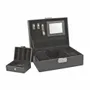 Gifts - Black grained-effect jewelry box with included storage compartment - LAVAL 1878