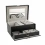 Gifts - Black smooth-look jewelry box with drawer - LAVAL 1878