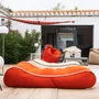 Poufs - Bain de soleil MOJO SUNBED Orange / Blanc - MOJO BORN TO CHILL
