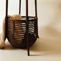 Shelves - Chunk Natural Rattan Coat Rack With Basket - LO-FI HOUSE