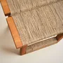 Coffee tables - Picea Wicker-Woven Wooden Coffee Table - LO-FI HOUSE