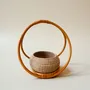 Floral decoration - Enoki Natural Rattan Hanging Planter - LO-FI HOUSE