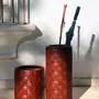 Decorative objects - Leather Braided Umbrella Stand - SOL & LUNA