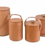 Platter and bowls - Ice bucket in leather - SOL & LUNA