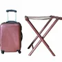 Walk-in closets - Large and Small luggage rack in leather - SOL & LUNA