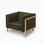 Lounge chairs - LIFT – Lounge Chair in Solid Ash Wood and Leather Seat - MOR