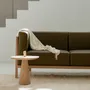 Sofas - LIFT - Minimalist  2 Seats Sofa in Solid Ash Wood and Leather Seat - MOR