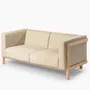 Sofas - LIFT - 2 Seats Sofa in Solid Ash Wood and Fabric Seat - MOR