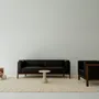 Sofas - LIFT - 2 Seats Sofa in Solid Walnut Wood and Fabric Seat - MOR