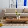 Sofas - LIFT - 2 Seats Sofa in Solid Walnut Wood and Fabric Seat - MOR