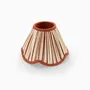 Decorative objects - ABAT-JOUR PLISSÉ EN TISSU SCALLOPED - SHADOW STRIPE BROWN - CRAFT BOAT