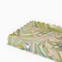 Decorative objects - MARBLED SCALLOPED DESK TRAY SET - MOSS FIRE WHIRL - CRAFT BOAT
