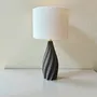 Decorative objects - table lamp - Pearl - ceramic black sandstone - ANNE-SOPHIE AIMÉ