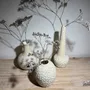 Vases - Lot de 3 soliflores en grès blanc émaillé - LES POTERIES DE SWANE