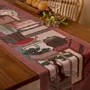 Linge de table textile - Chaekgeori Table Runner(Burgundy) - BON`EE(LIVING ART BRAND)
