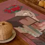 Linge de table textile - Chaekgeori Table Runner(Burgundy) - BON`EE(LIVING ART BRAND)