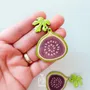Jewelry - Fig Fruit Earrings - Summer Fruits Chunky Jewelry - PENTIK