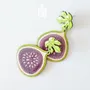 Jewelry - Fig Fruit Earrings - Summer Fruits Chunky Jewelry - PENTIK