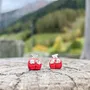 Jewelry - Ski Gondola Stud Earrings - Fun Apres Ski Stocking Stuffers - Mountain Wood Eearrings - PINTONIK