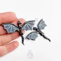 Bijoux - Boucles d'oreilles Dragon Whimsigoth - Bijoux gothiques d'Halloween - Boucles d'oreilles pendantes fantaisistes Dark Academia - PINTONIK