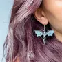 Bijoux - Boucles d'oreilles Dragon Whimsigoth - Bijoux gothiques d'Halloween - Boucles d'oreilles pendantes fantaisistes Dark Academia - PINTONIK