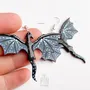 Bijoux - Boucles d'oreilles Dragon Whimsigoth - Bijoux gothiques d'Halloween - Boucles d'oreilles pendantes fantaisistes Dark Academia - PINTONIK