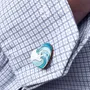 Bijoux - Boutons de manchette Vague Océane - Cadeau en bois pour les garçons d'honneur lors d'un mariage sur la plage - PINTONIK