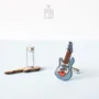 Bijoux - Boutons de manchette guitare électrique - Boutons de manchette musicaux en bois peints à la main - PINTONIK