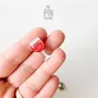 Bijoux - Broche Kawaii Vin Rouge - Broche en bois amusante - PINTONIK