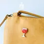 Bijoux - Broche Kawaii Vin Rouge - Broche en bois amusante - PINTONIK
