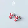 Jewelry - Candy Cane Christmas Earrings - Funny Secret Santa Gift or Stocking Stuffers - PINTONIK