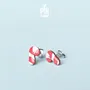 Jewelry - Candy Cane Christmas Earrings - Funny Secret Santa Gift or Stocking Stuffers - PINTONIK