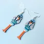 Jewelry - Fun Seagull Earrings - Bird Nerd Quirky Jewelry - Nautical Beach Earrings with Sterling Silver - PINTONIK