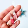 Jewelry - Sardine earrings - Fun Fisherman Summer Jewery with Sterling Silver - PINTONIK
