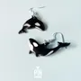 Jewelry - Killer Whale Earrings - Ocean Animals Jewelry - Beach Marine Jewellery - PINTONIK