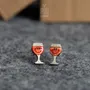 Jewelry - Kawaii Wine Stud Earrings - Quirky Gifts for New Mom or 21st Birthday - Funky Earrings - PINTONIK
