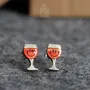 Jewelry - Kawaii Wine Stud Earrings - Quirky Gifts for New Mom or 21st Birthday - Funky Earrings - PINTONIK