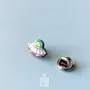 Bijoux - Broche soucoupe volante : Broche extraterrestre originale, cadeau sur le thème de l'astronomie - PINTONIK