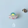 Bijoux - Broche soucoupe volante : Broche extraterrestre originale, cadeau sur le thème de l'astronomie - PINTONIK