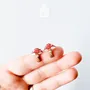 Jewelry - Red Mushroom Stud Earrings - PINTONIK