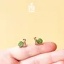 Jewelry - Wooden Snail Stud Earrings - PINTONIK