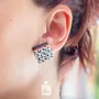 Jewelry - Leopard Print Stud Earrings - Retro Square Jewelry - PINTONIK