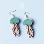 Bijoux - Boucles d'oreilles méduses colorées - Bijoux pour une fête sur la plage - PINTONIK