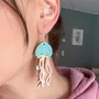 Bijoux - Boucles d'oreilles méduses colorées - Bijoux pour une fête sur la plage - PINTONIK