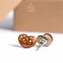 Bijoux - Boucles d'oreilles bretzel fantaisie - Petites boucles d'oreilles miniatures en forme de bretzel - Cadeau amusant pour la Fête de la bière, idéal pour un collègue ou un Père Noël secret - PINTONIK