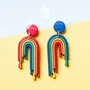 Jewelry - Fun Rainbow Earrings - Mismatched Gay Pride Earrings - Colorful Summer Jewelry - PINTONIK